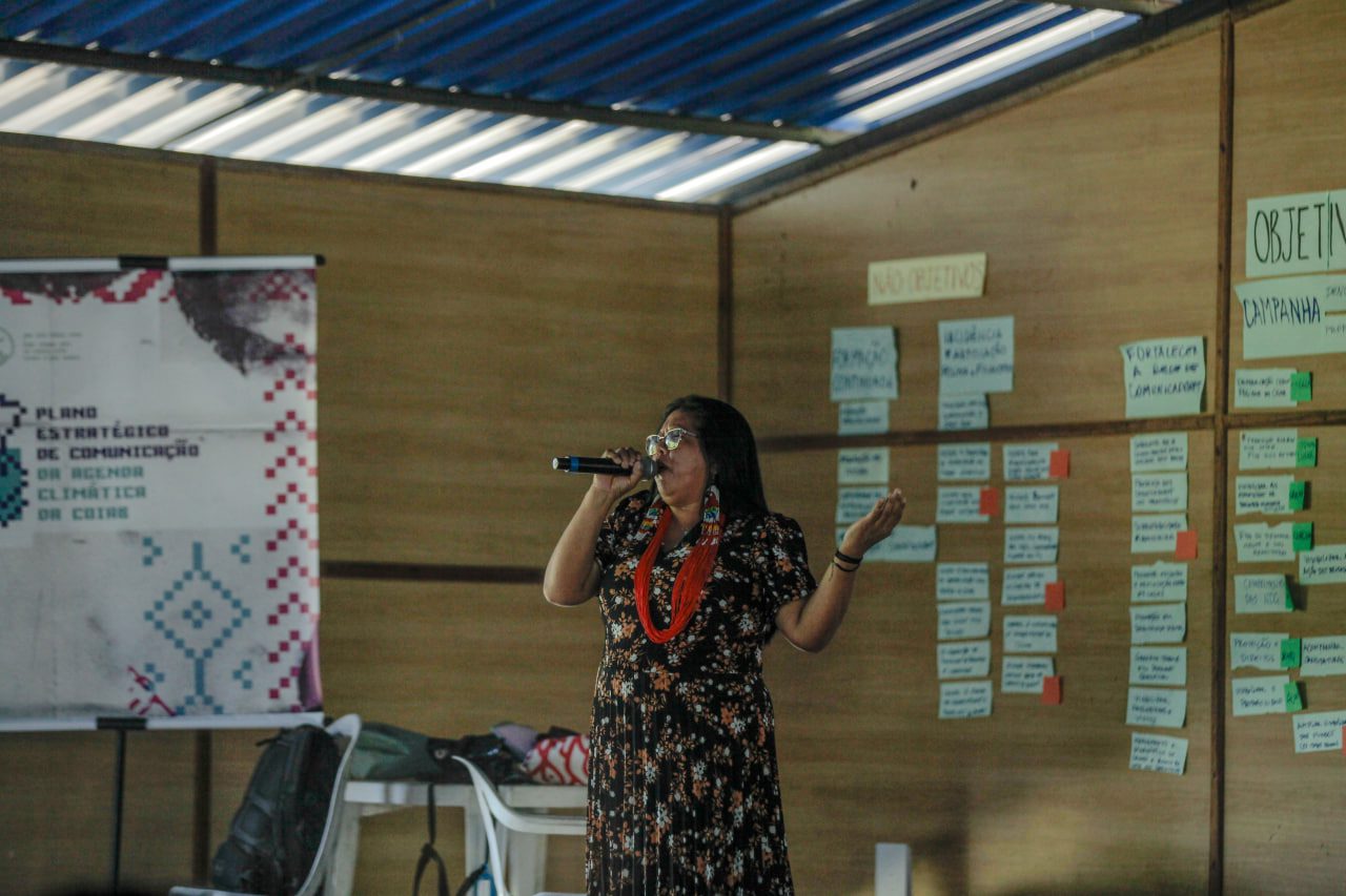 Marcilene Guajajara, coordenadora da COAPIMA • Foto: Caio Mota