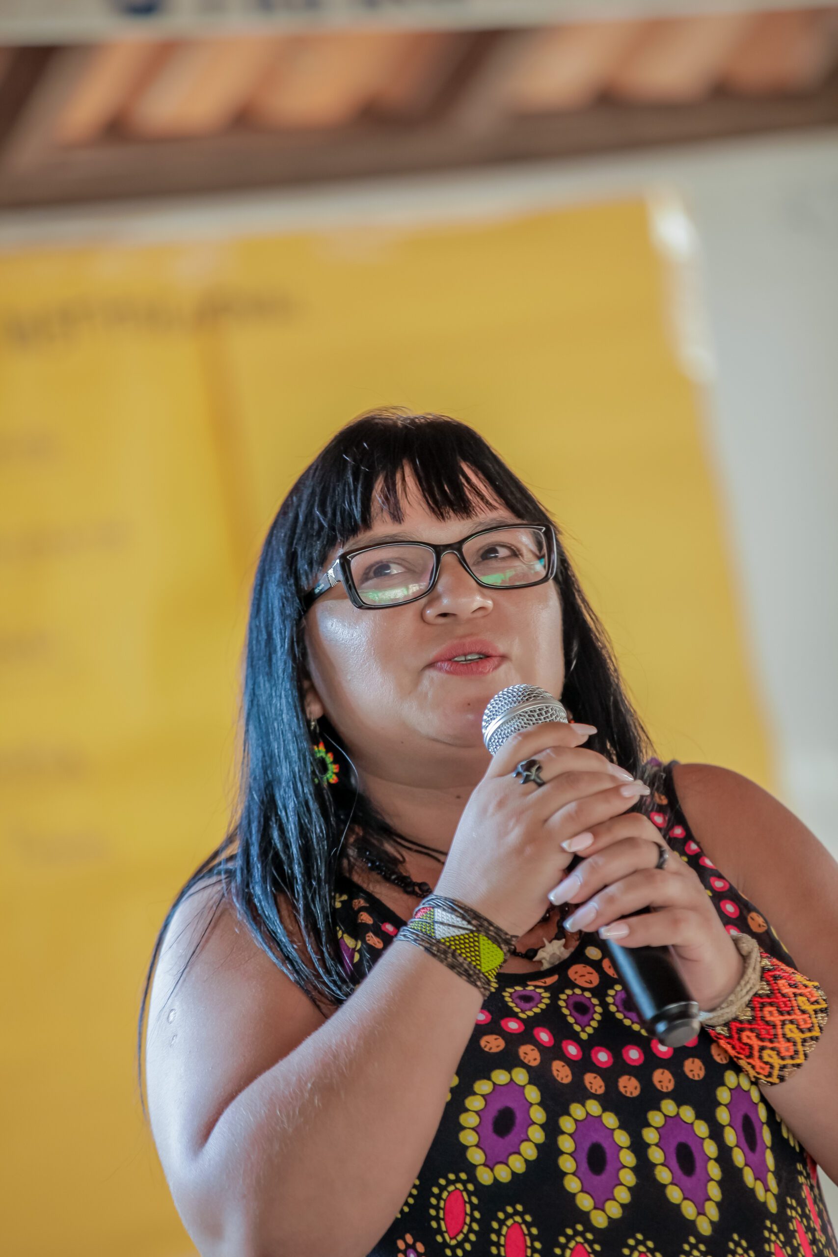 Auricélia Arapium reforçando a trajetória de luta do CITA em planejamento da organização. Foto: Caio Mota | aproteja.org